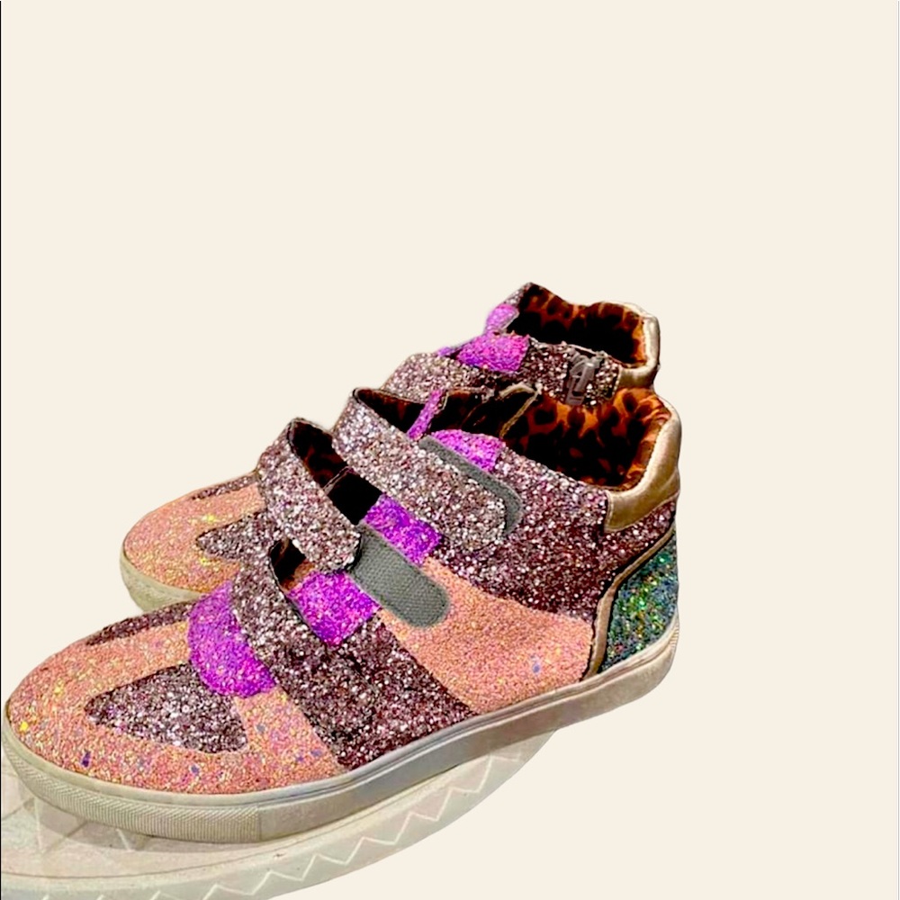 Big kid glitter high tops